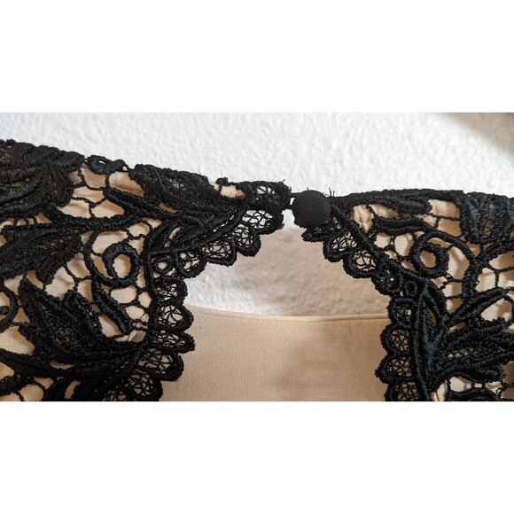 Women's Alice + Olivia Black Dandi Open-Back Lace Dress Size 6 - Picture 11 of 16